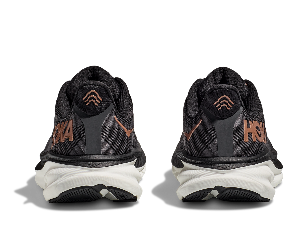 Hoka Womens Clifton 9- Black/Rose Gold (1127896-BRGL)
