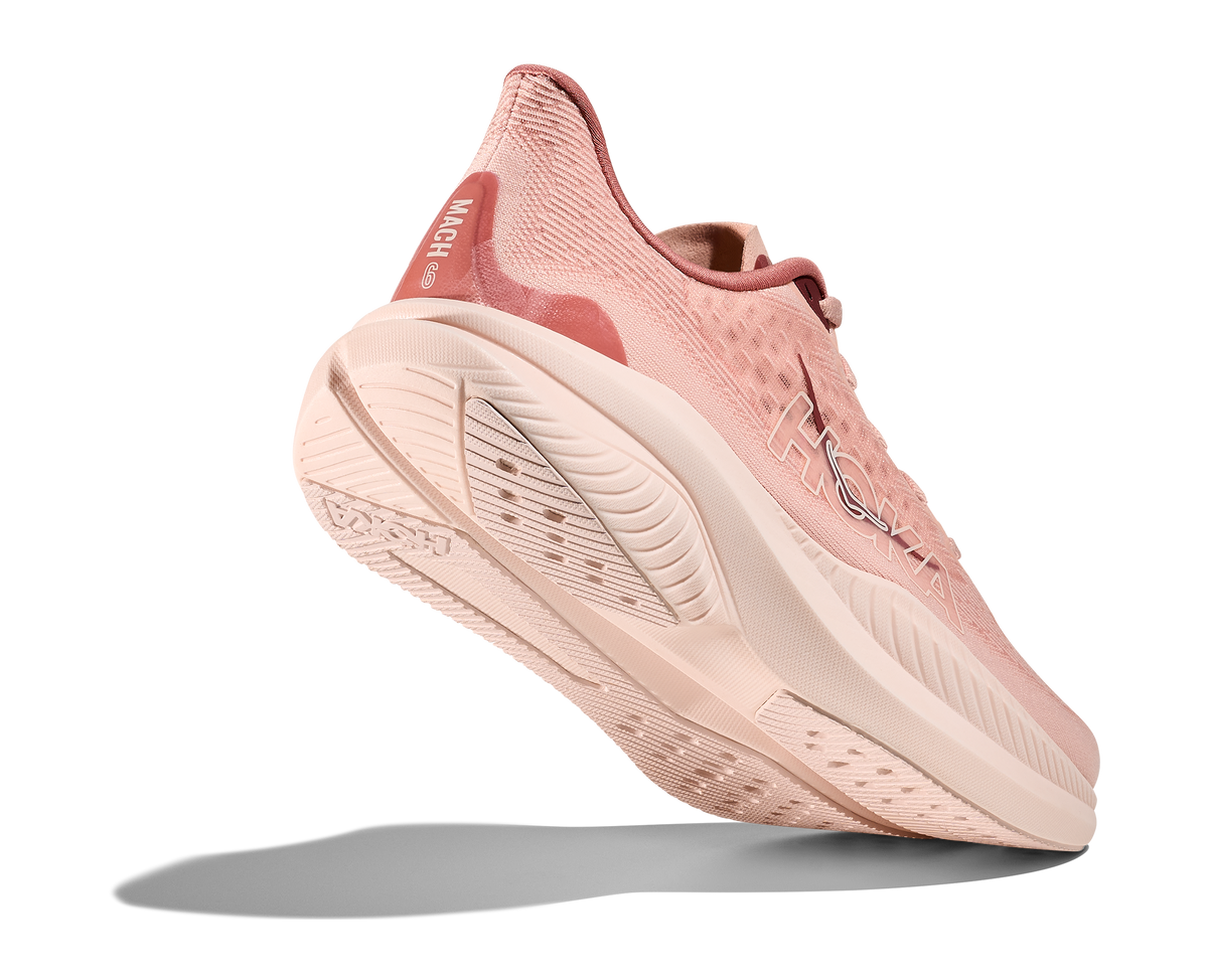 HOKA Women's Mach 6 - ROSE LATTE / BLUSH