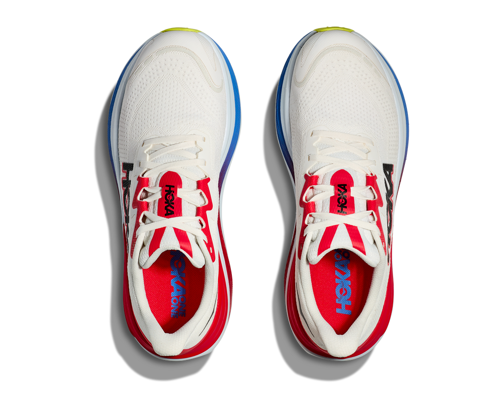 HOKA Men's Skyward X - BLANC DE BLANC / VIRTUAL BLUE