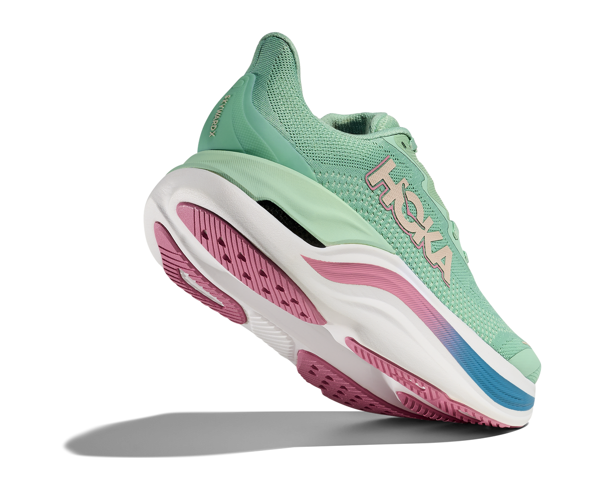 HOKA Women's Skyward X - JADEITE / DRIED ROSE