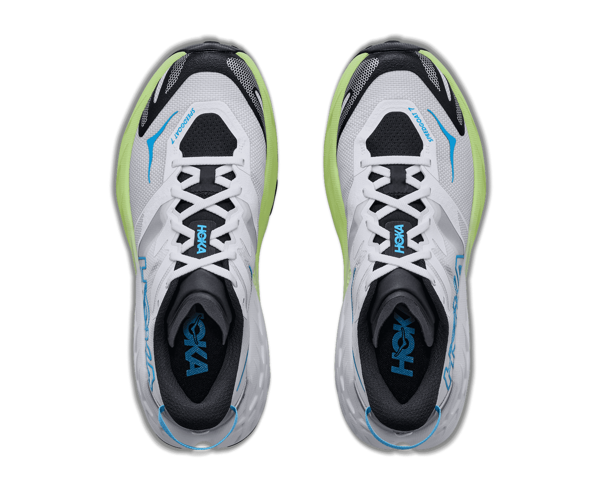 HOKA Women's Speedgoat 7 - FROST / NEON YUZU (Wide)