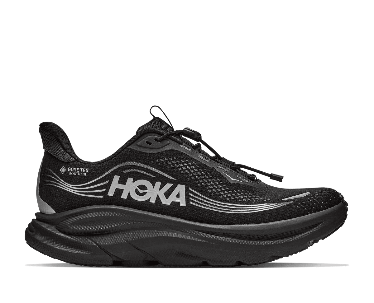HOKA Men's Clifton 11 GTX - BLACK / BLACK