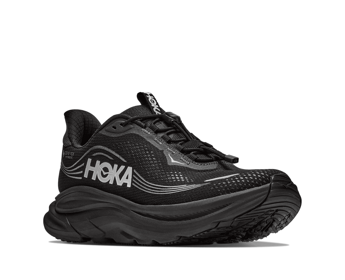 HOKA Women's Clifton 11 GTX - BLACK / BLACK (Wide)