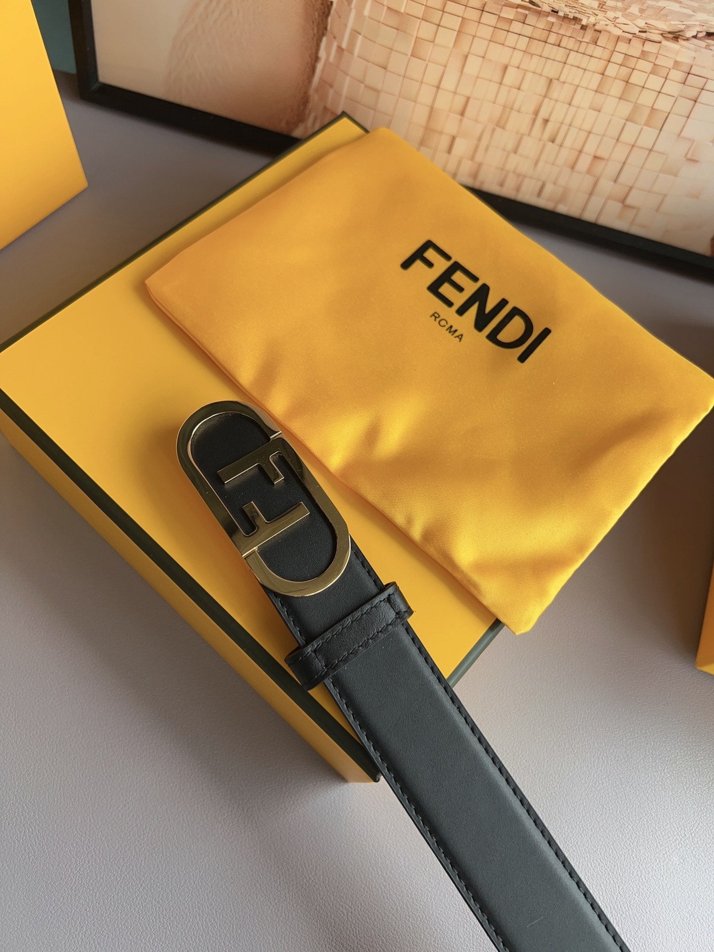 BL261 Fendi Women's 3.0 cm Leather Belt