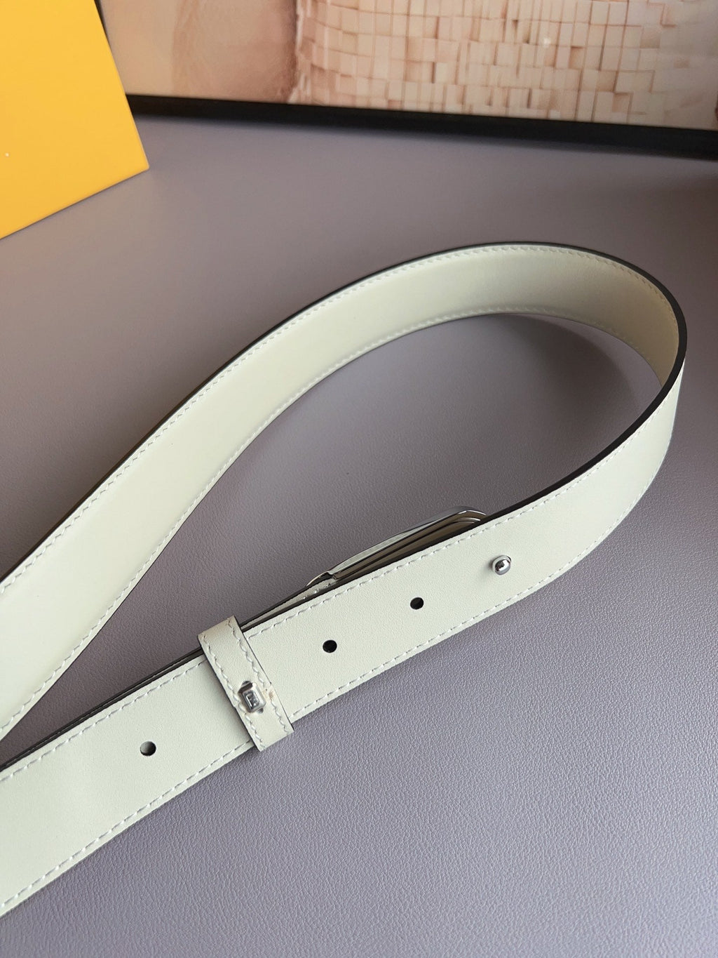 BL263 Fendi Women's 3.0 cm Leather Belt