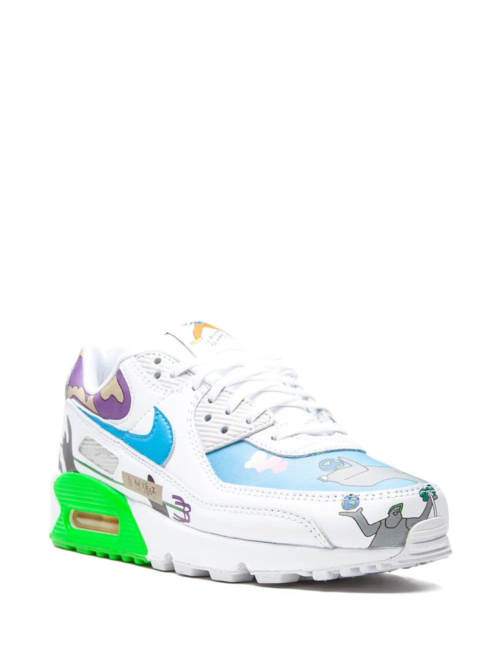 Nike X Ruohan Wang Flyleather Air Max 90 Qs Sneakers