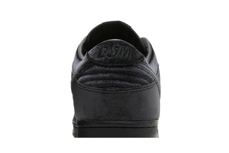 Nike Dunk Low Dover Street Market Triple Black Velvet