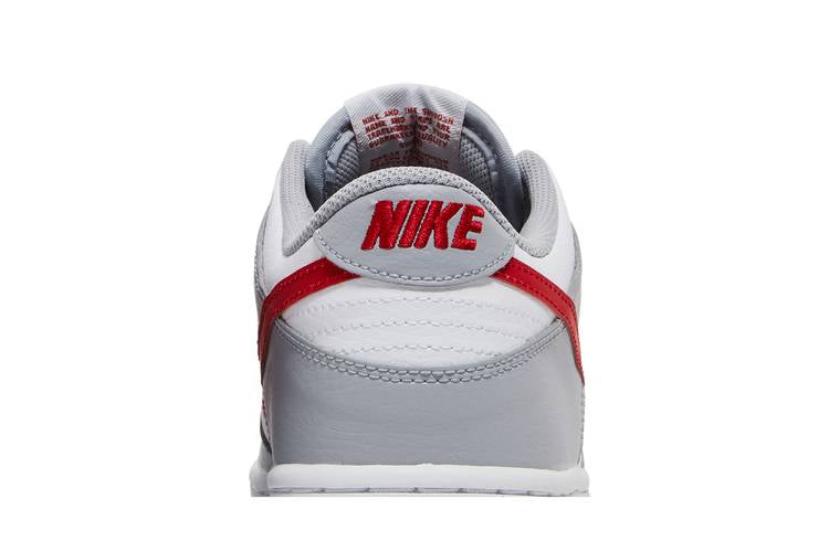 Nike Dunk Low White Wolf Grey University Red (GS)