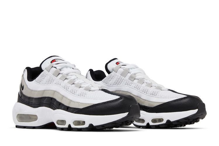 Nike Air Max 95 White Light Iron Ore Black Patent (Women's)