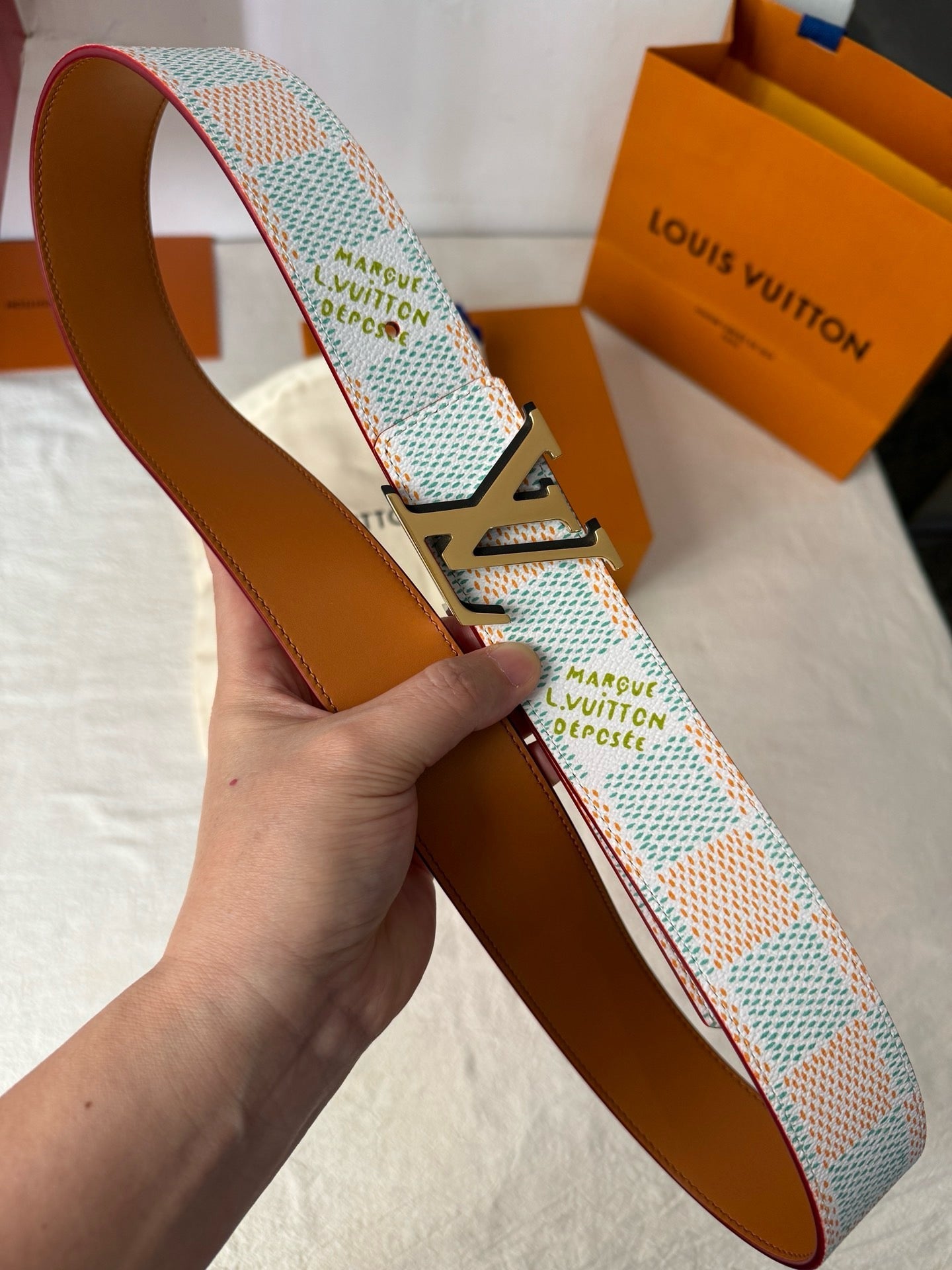 BL244 LV Initiales 40mm Belt