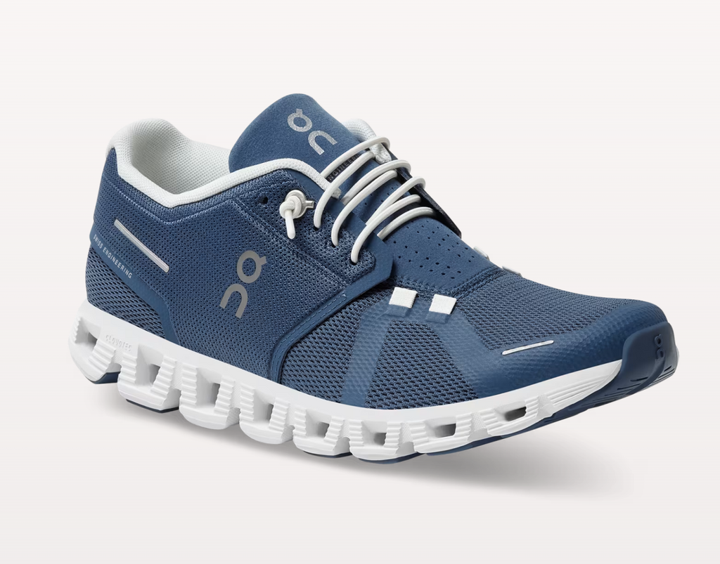 On Womens Cloud 5 - Denim/White (59.98901)