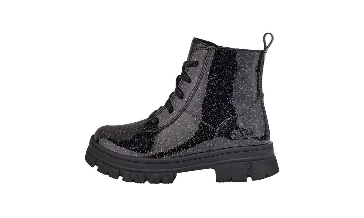 Ashton Lace Up Boot GS "Glitter Black" 1151571K GTBC