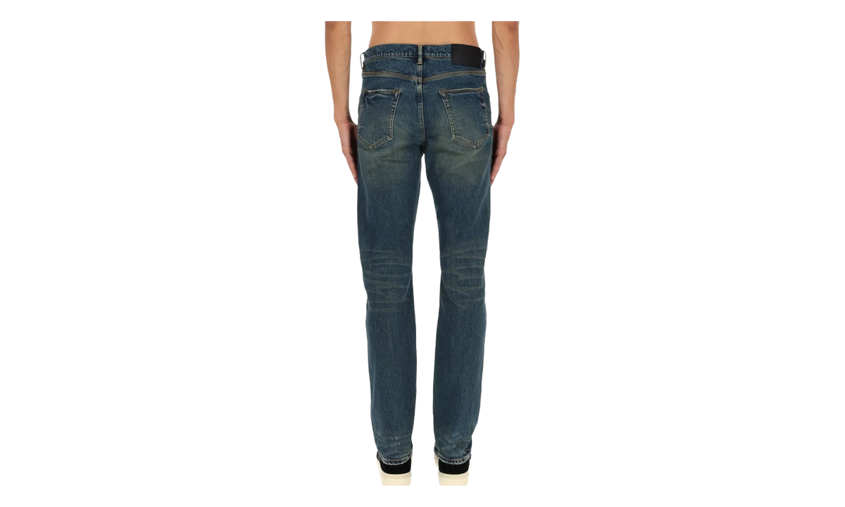 P005 Stratos Vintage Knee Slit Jeans "Dark Indigo" P005 SVKD425