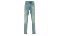Vintage Knee Blowout Skinny Jeans "Mid Indigo" P001 VKDI324