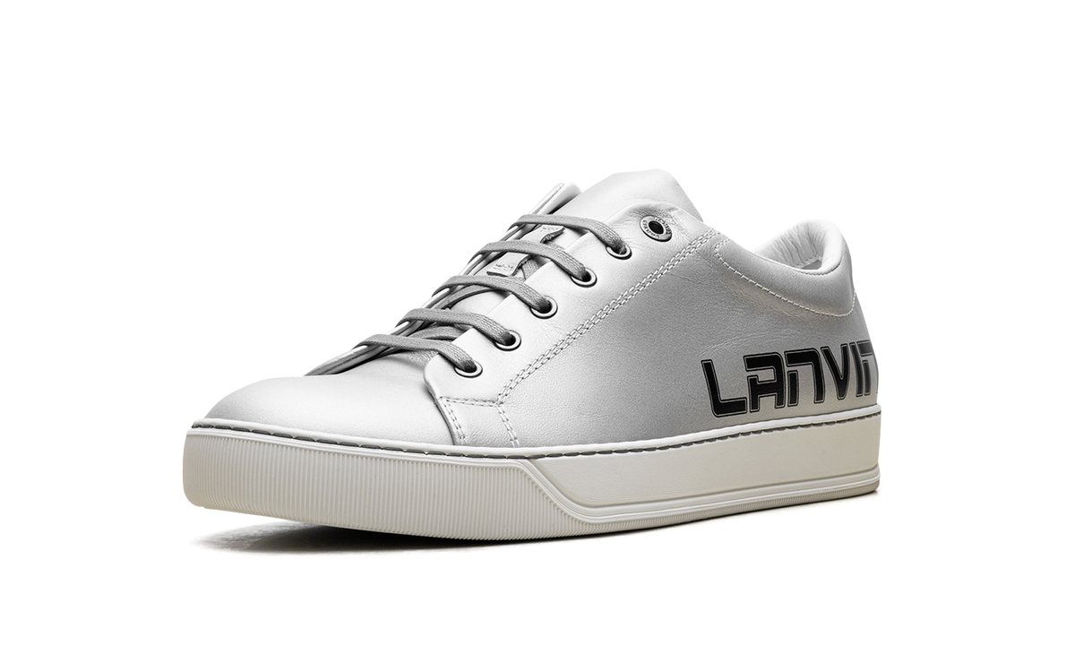 Logo Print Low-Top Sneakers "Metallic Grey" FM SKDBLO LASE A19 138